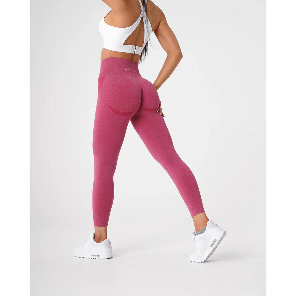 NVGTN women's Countour Seamless leggings MEDIUM crimson booty high waist